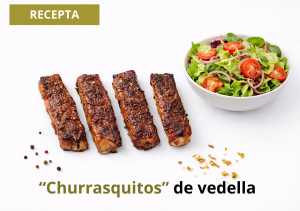 Churrasquitos amb amanida